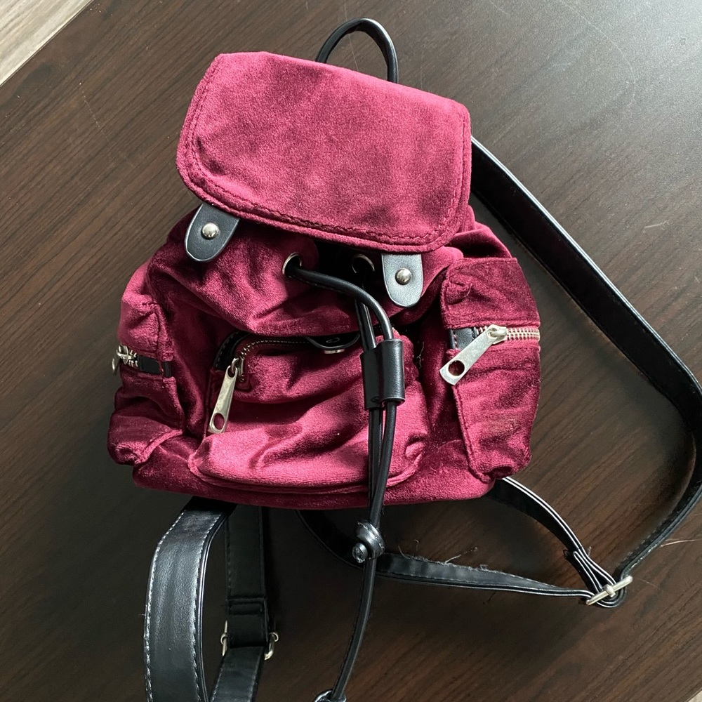 Burgundy purse